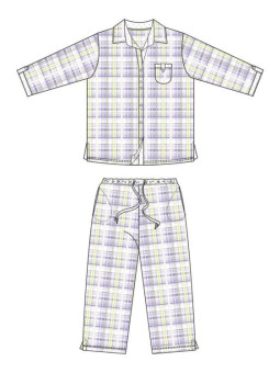 pyjama veste boutonnée