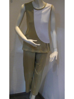 pyjama corsaire, sans manches