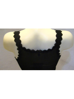 top à bretelles décorées