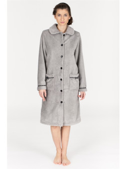 robe de chambre boutonnée