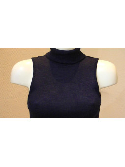 top col roulé sans manches